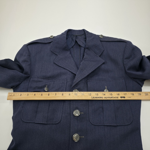 Vintage Siebler Custom Luxury Tailored Military Jacket Mens Medium 1951 USA Blue - Picture 15 of 16